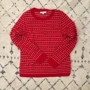 Madewell Red 100% Wool Sweater Size S